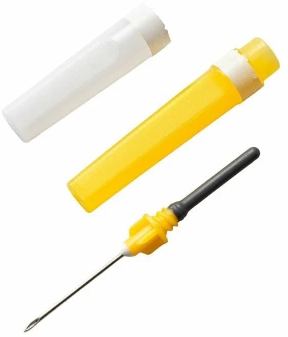 Иглы двусторонние: 20G*1(0,9*25) желтый