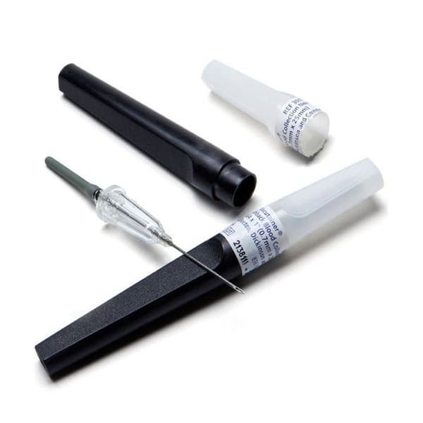 Игла двусторонняя 0,7x38мм 22G*1 1/2 для забора венозной крови черная (100 шт.)