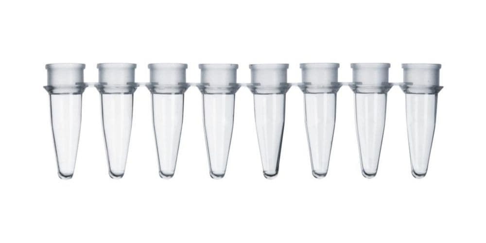 Пробирки для ПЦР 0,1 мл ПП стрипованные по 4 шт., с крышками (250 стрипов)