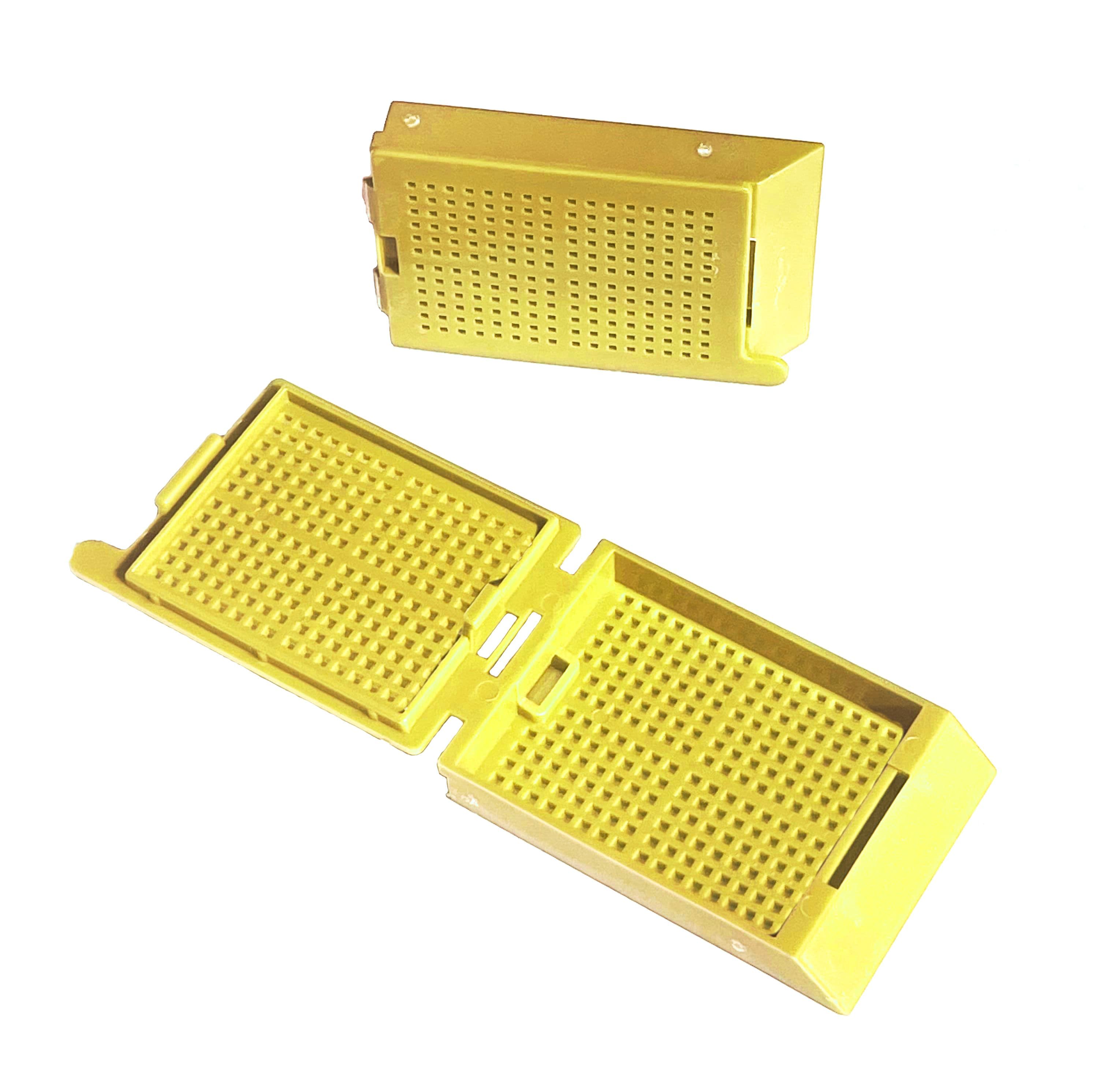 Гистологические кассеты с крышкой, разборные, желтые (500 шт.)