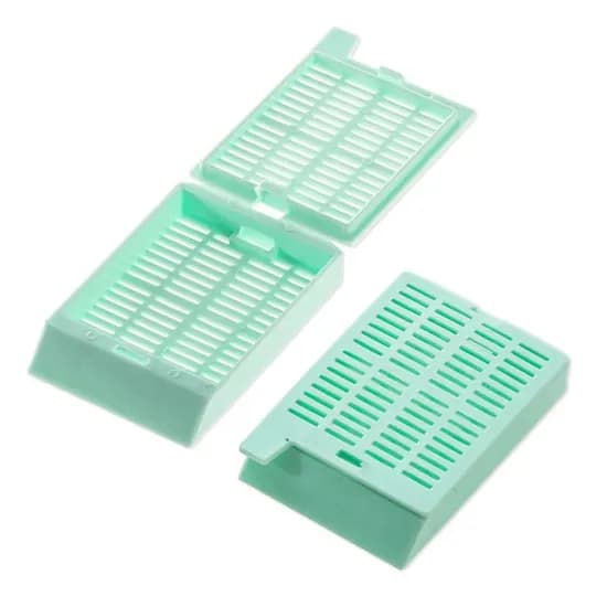 Гистологические кассеты с крышкой, разборные, зеленые (500 шт.)